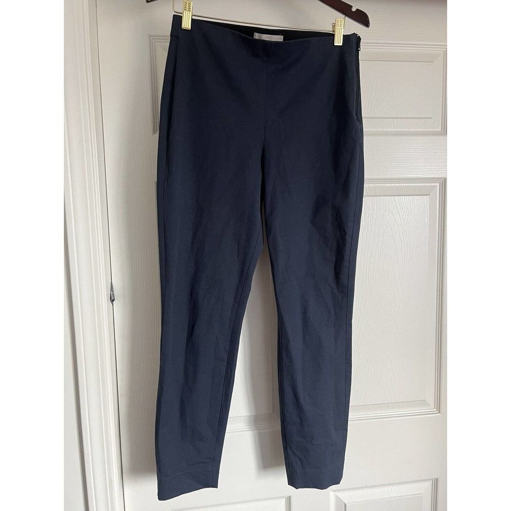 EVERLANE Women's Side Zip Pull On Blue Stretch Capri Pants Size 8 NWOT